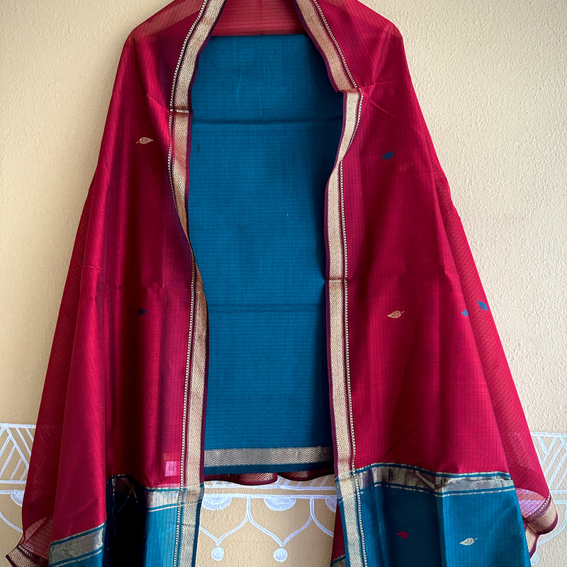 Maheshwari Motifs Top Dupatta Sets