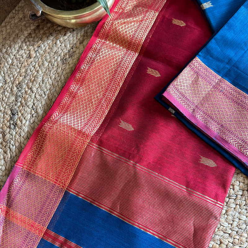  Motifs ~ Maheshwari Saree