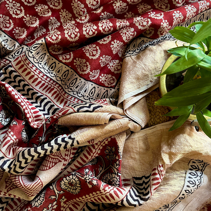 Maheshwari  Bagh Print Saree