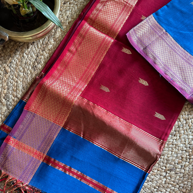  Motifs ~ Maheshwari Saree