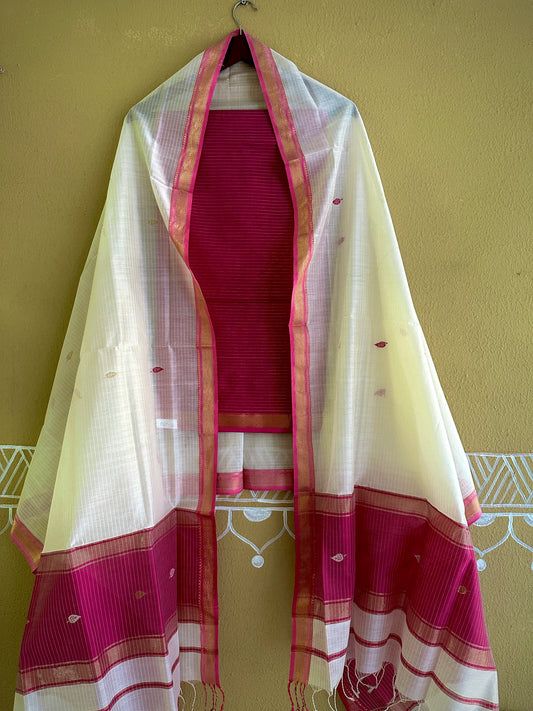 Maheshwari Motifs Top Dupatta Sets