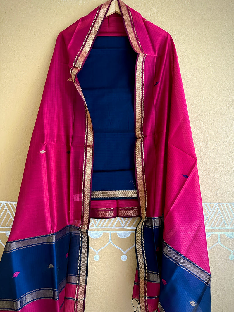 Maheshwari Motifs Top Dupatta Sets