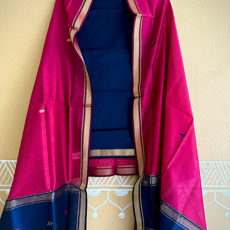 Maheshwari Motifs Top Dupatta Sets