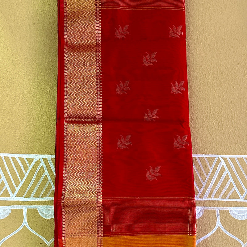 Maheshwari 75 Silk Golden Yellow Saree