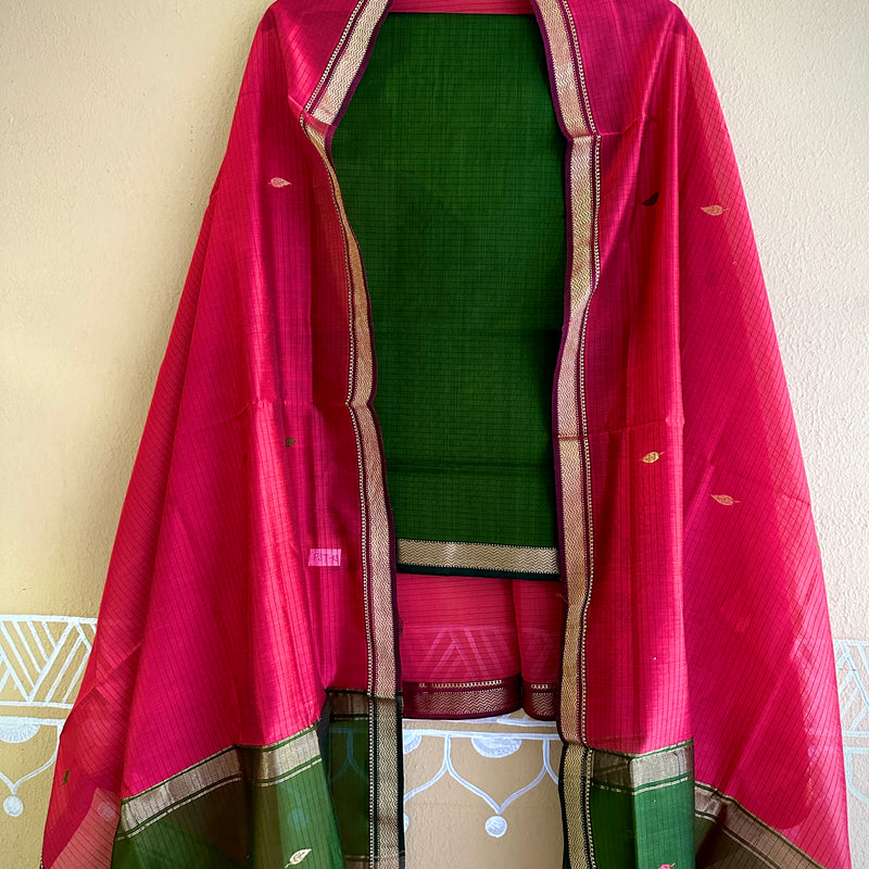Maheshwari Motifs Top Dupatta Sets
