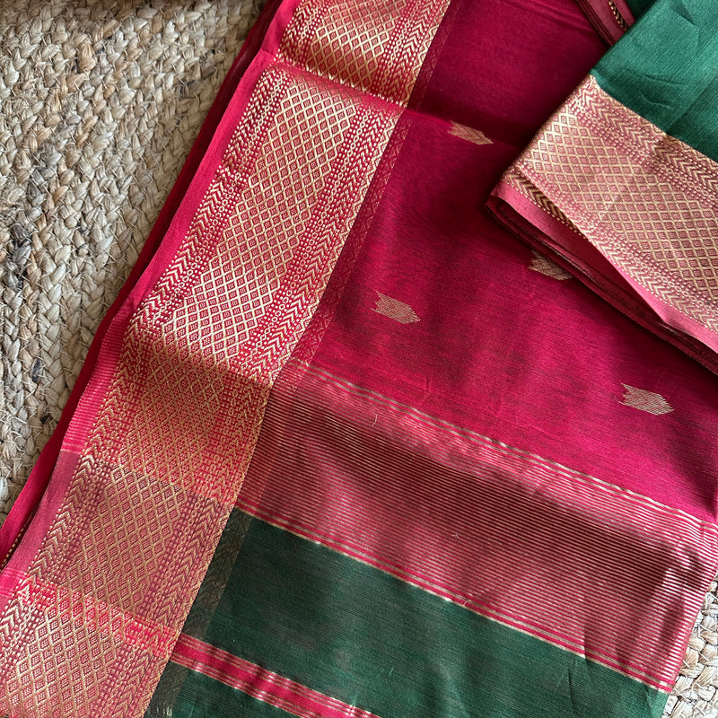  Motifs ~ Maheshwari Saree