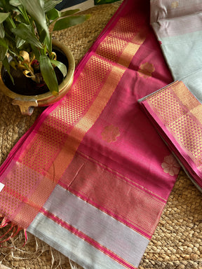  Flower Motifs ~ Maheshwari Saree