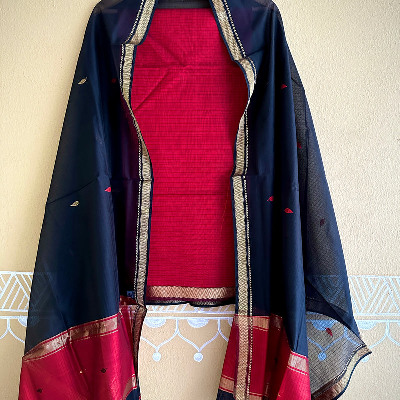 Maheshwari Motifs Top Dupatta Sets