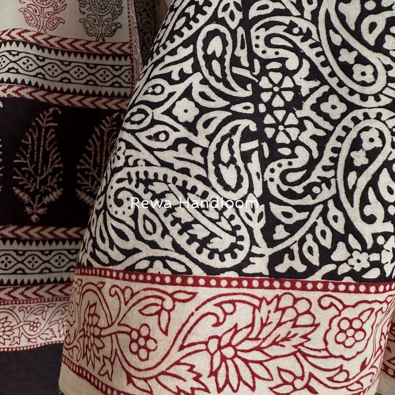 Bagh Print Cotton Suit 