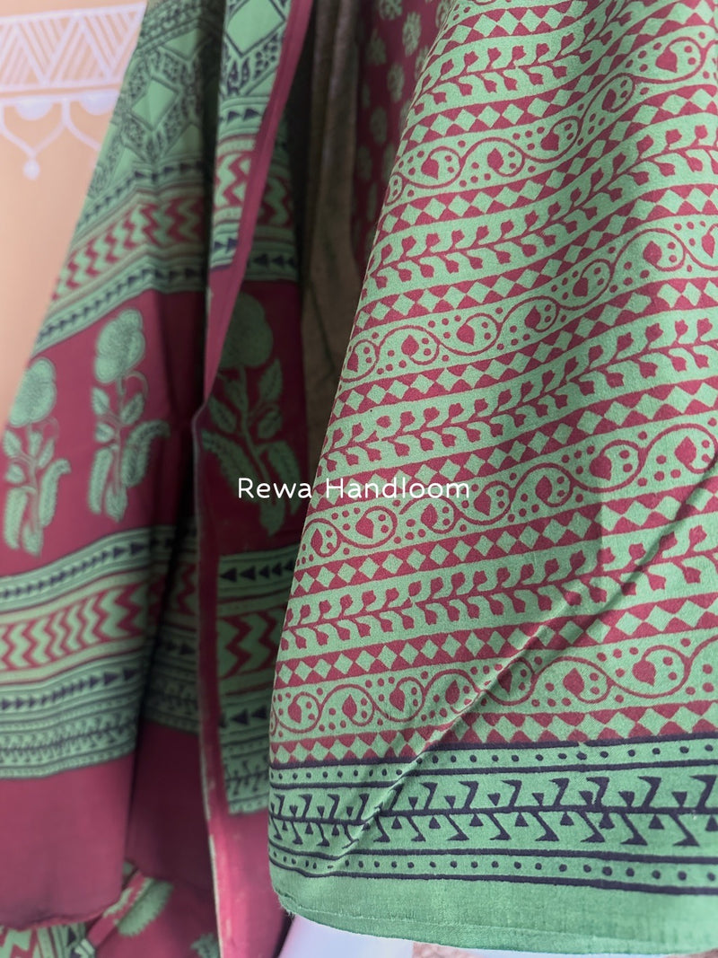 Bagh Print Cotton Suit 