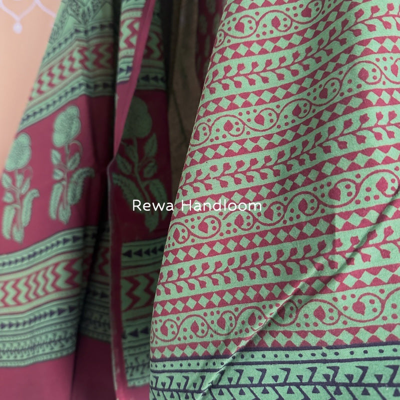 Bagh Print Cotton Suit 