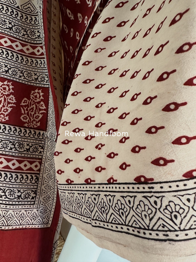 Bagh Print Cotton Suit 