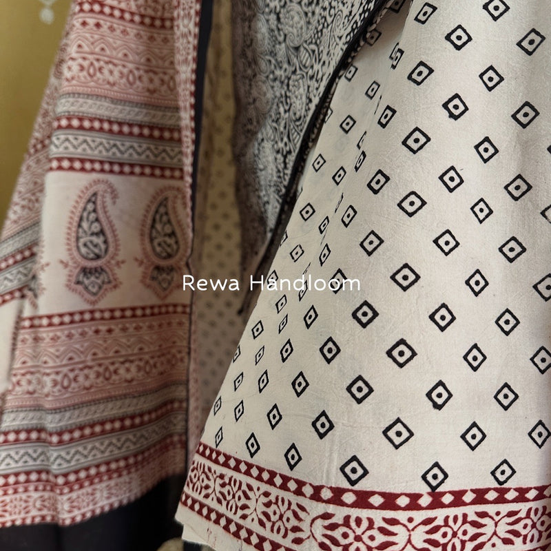 Bagh Print Cotton Suit 