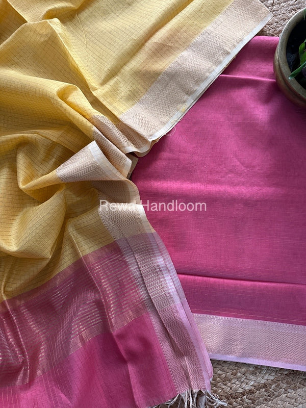 Maheshwari Zari Checks Suit