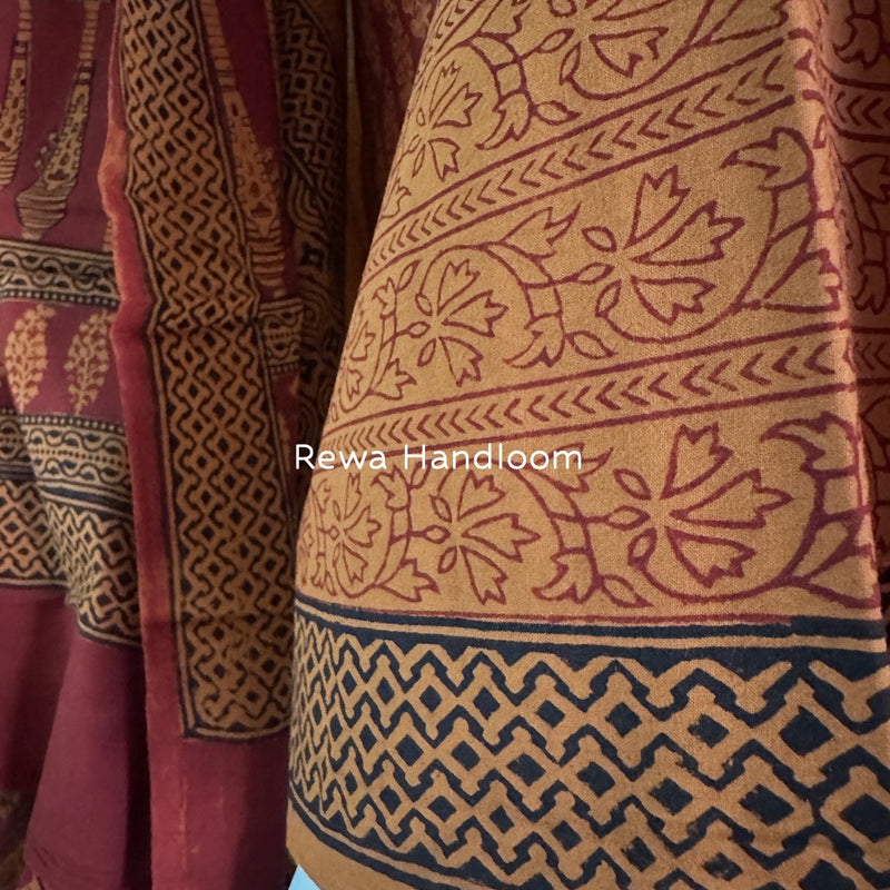 Bagh Print Cotton Suit 