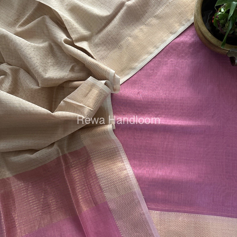 Maheshwari Zari Checks Suit