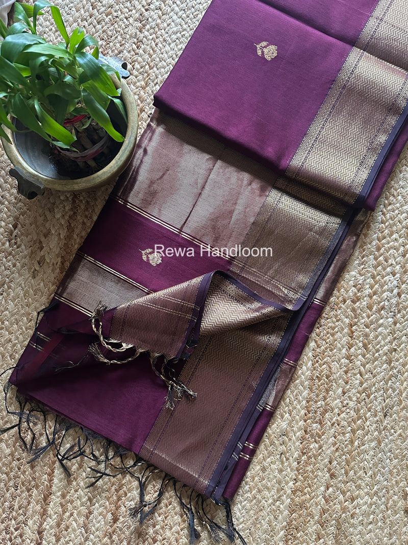 Maheshwari Lotus Butta Saree