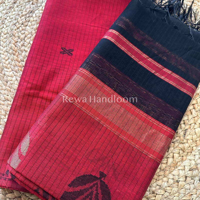 Maheshwari Katan Motifs Top Dupatta Sets