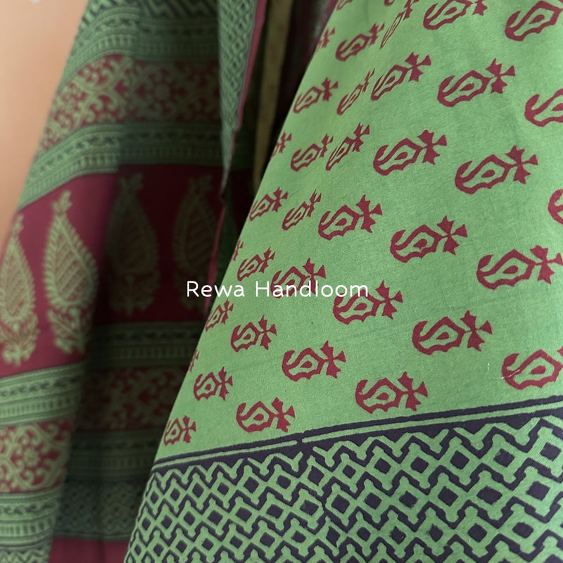 Bagh Print Cotton Suit