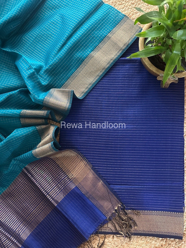 Maheshwari Zari Checks Suit