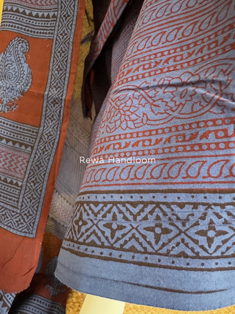 Bagh Print Cotton Suit 