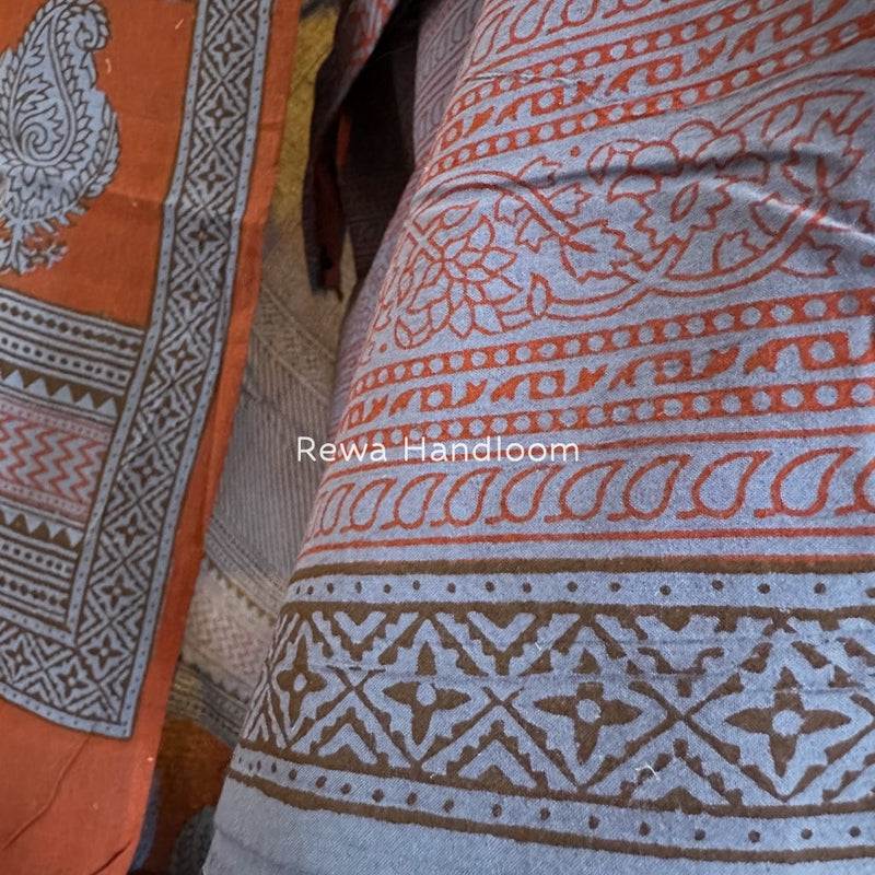 Bagh Print Cotton Suit 