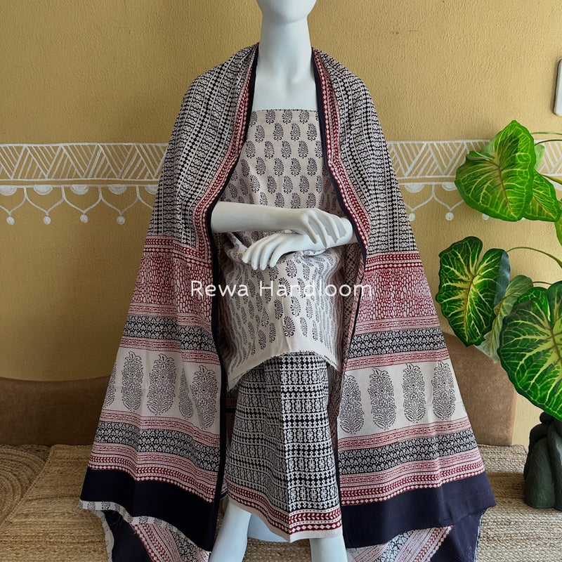 Bagh Print Cotton Suit