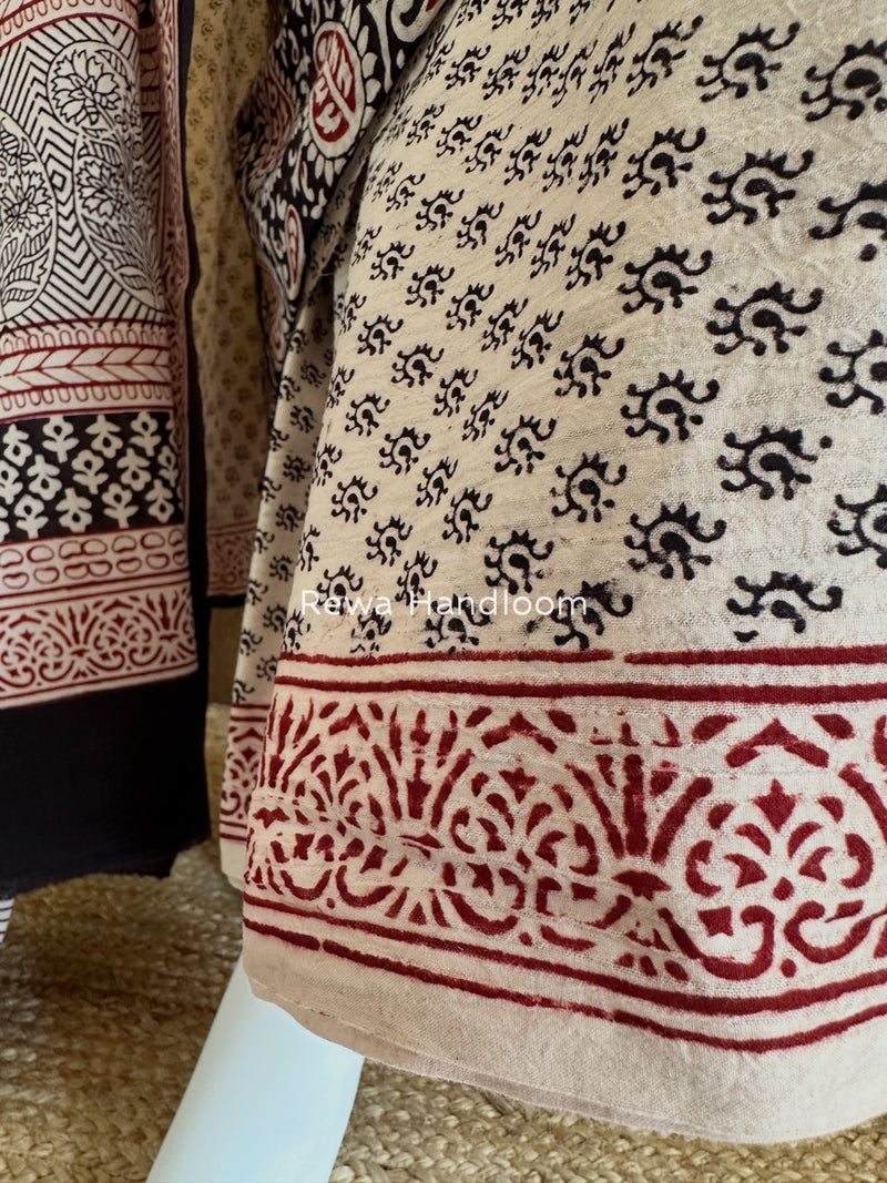 Bagh Print Cotton Suit 