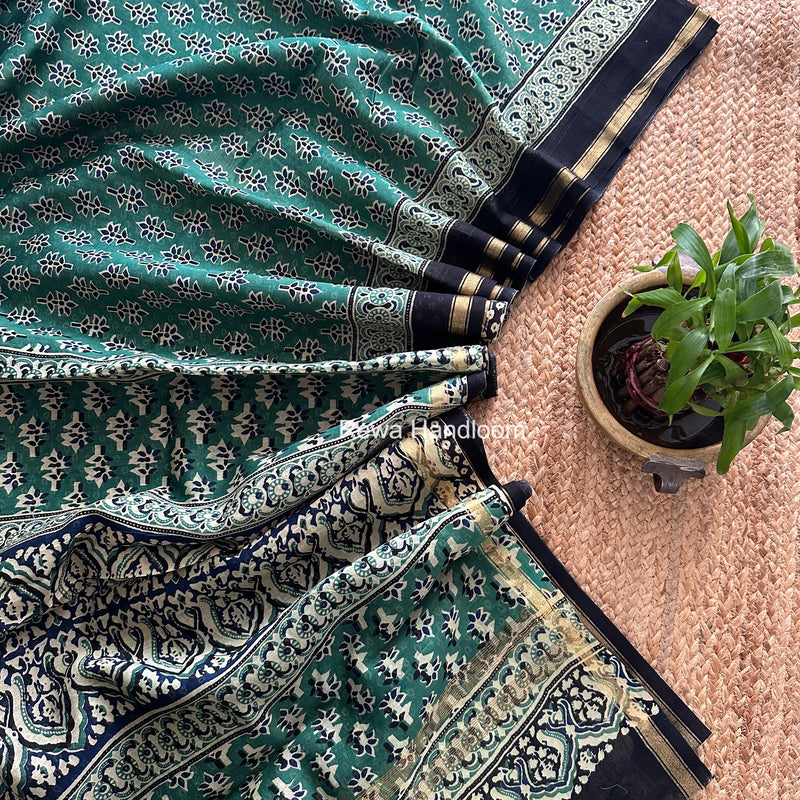  Chanderi Silk Printed Saree