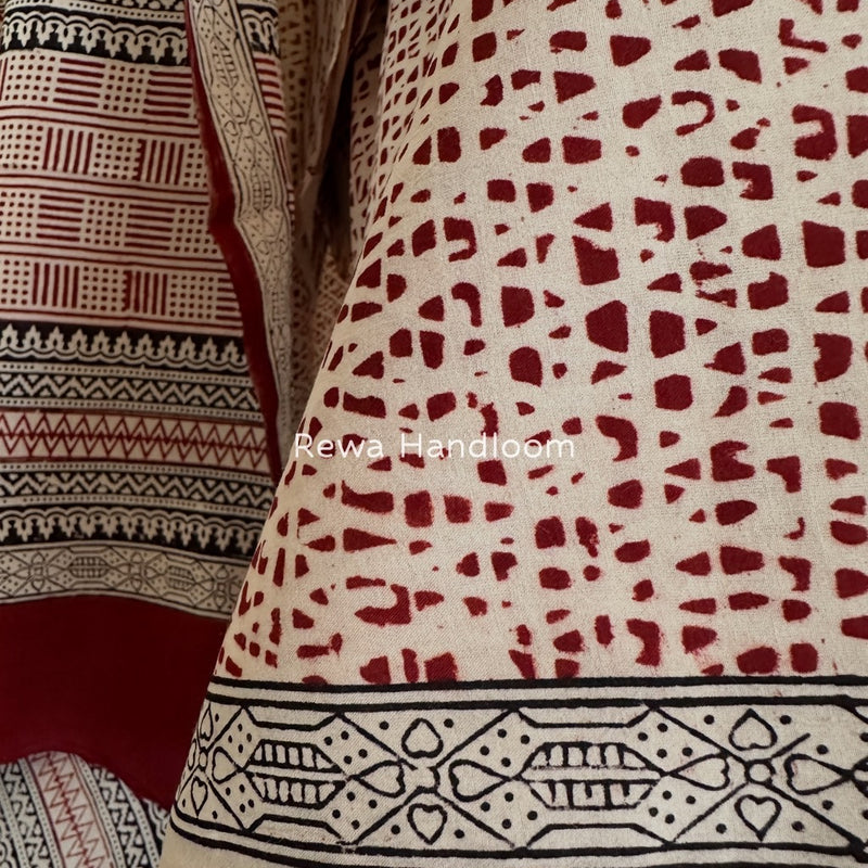 Bagh Print Cotton Suit 