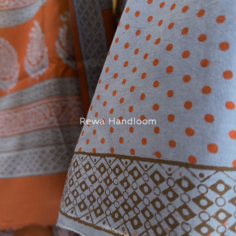 Bagh Print Cotton Suit