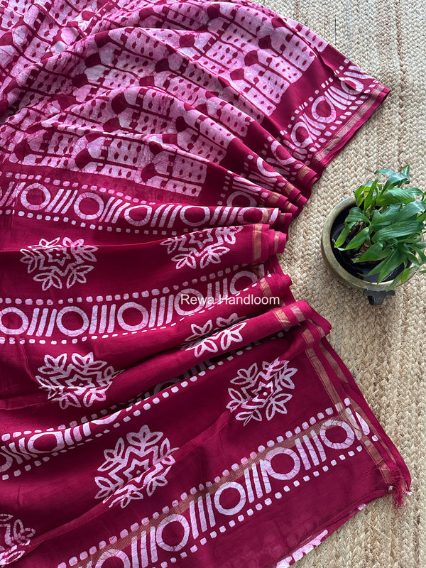  Chanderi Silk Printed Saree