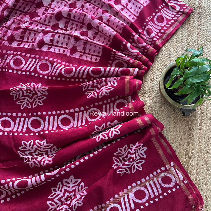  Chanderi Silk Printed Saree
