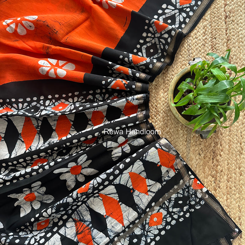  Chanderi Silk Printed Saree