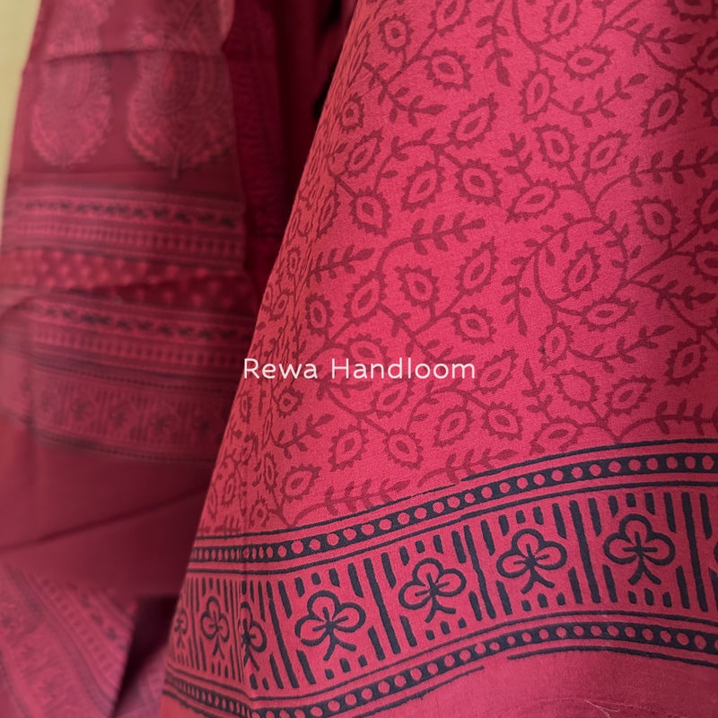 Bagh Print Cotton Suit
