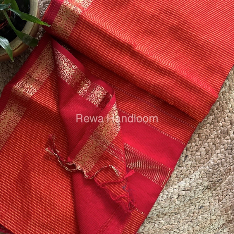 Maheshwari Garbha Reshami Silk Saree