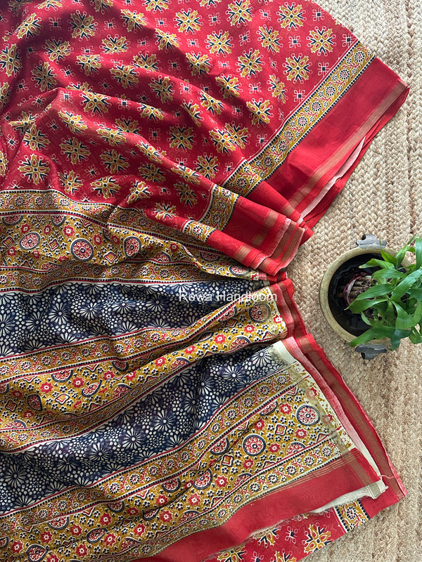 Chanderi Silk Printed Saree