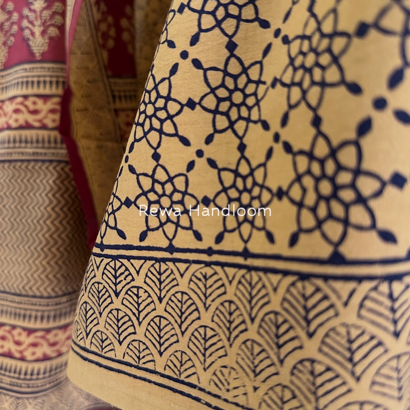 Bagh Print Cotton Suit