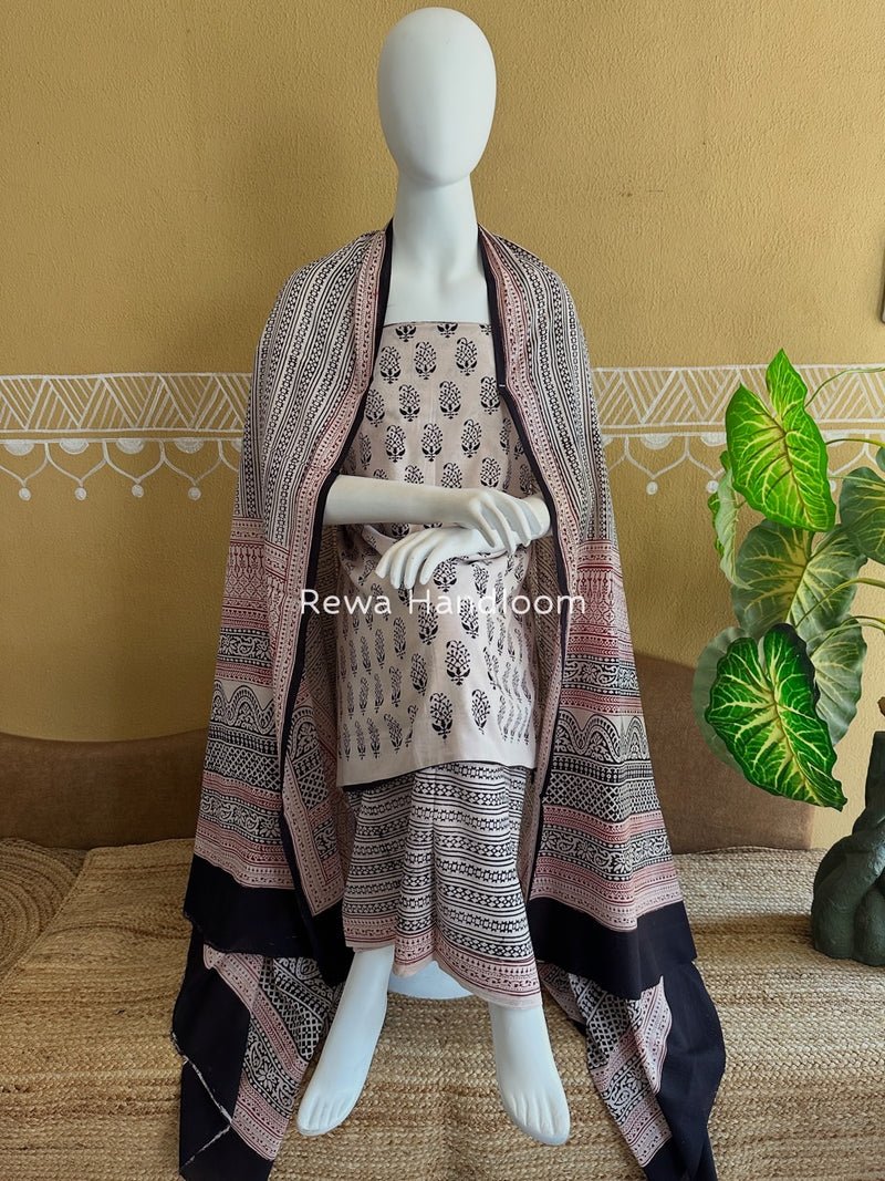 Bagh Print Cotton Suit