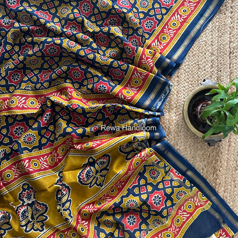  Chanderi Silk Printed Saree