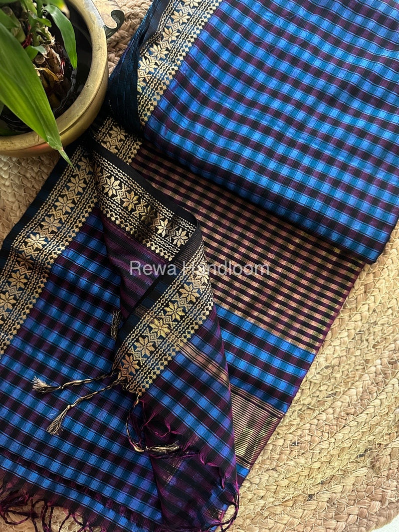 Maheshwari Garbha Reshami Silk Saree