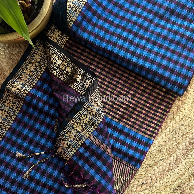 Maheshwari Garbha Reshami Silk Saree