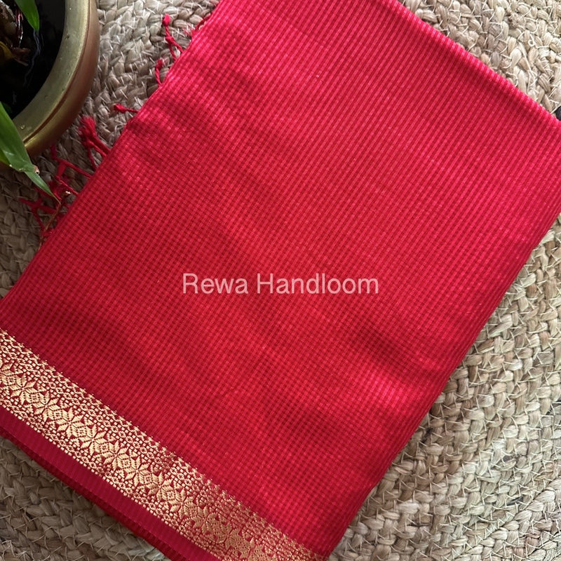 Maheshwari Garbha Reshami Silk Saree