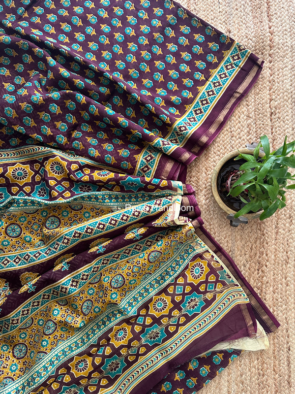  Chanderi Silk Printed Saree