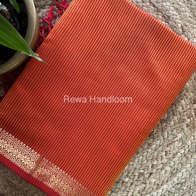 Maheshwari Garbha Reshami Silk Saree
