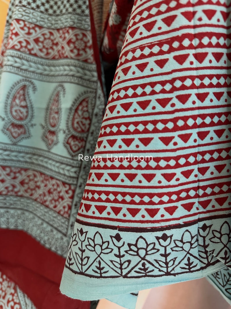 Bagh Print Cotton Suit
