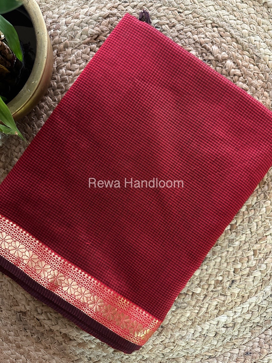 Maheshwari Garbha Reshami Silk Saree