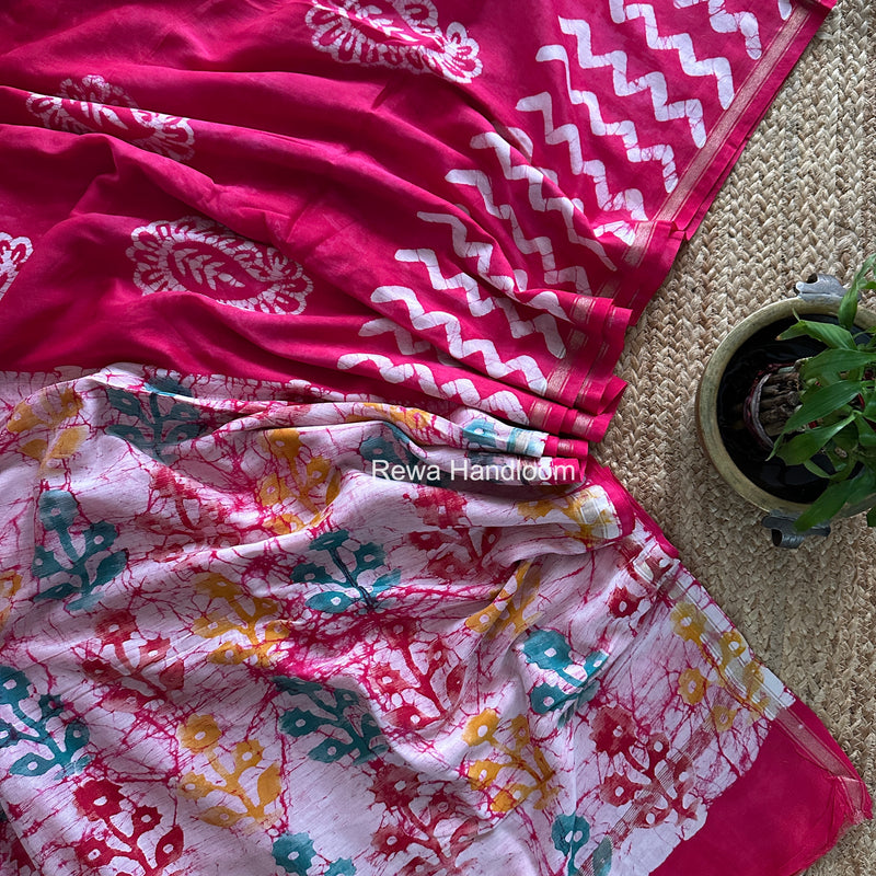  Chanderi Silk Printed Saree