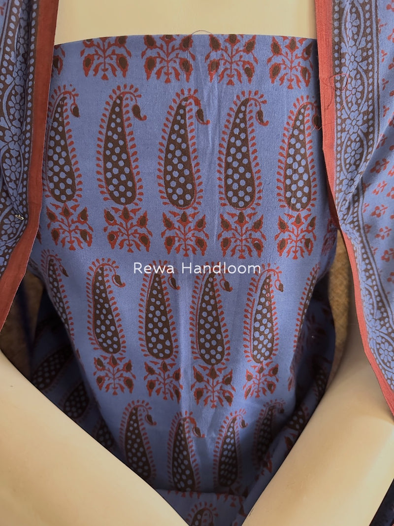 Blue Bagh Print Cotton Suit BGCSJ0162