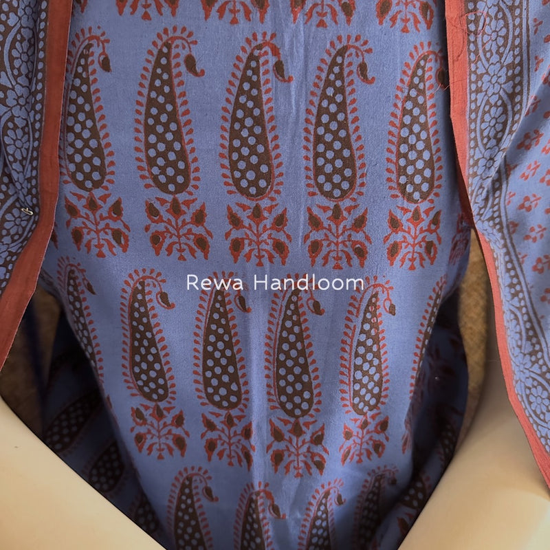 Blue Bagh Print Cotton Suit BGCSJ0162
